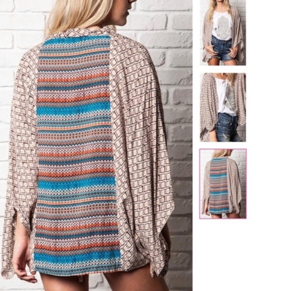 Umgee Tops - Umgee - Boho Kimono - S/M